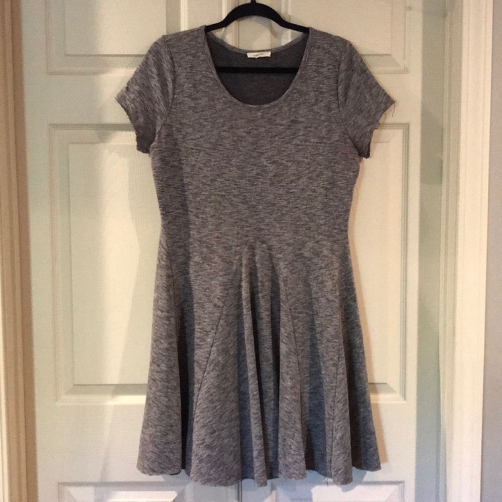Grey Fit and Flare Dress